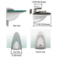 thumbnail image 3 of CRL DL661SC Satin Chrome Heavy-Duty Adjustable Shelf Bracket, 3 of 5