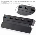 thumbnail image 2 of 5 Port HUB for PS4, USB 3.0 High Speed Charger Controller Splitter Expansion for Playstation 4 PS4 Console, Not for PS4 Slim, PS4 PRO, 2 of 7