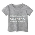 thumbnail image 3 of Hiiyo Big Girls Graduation T-Shirt Letter Print Short Sleeve T Shirt, Grey, 3 of 3