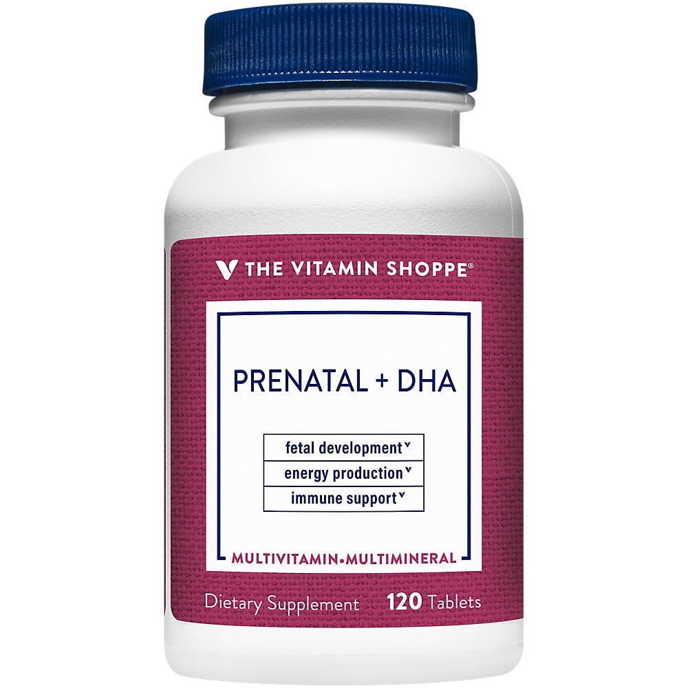 The Vitamin Shoppe Prenatal + DHA Multivitamin, Supports A