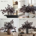 thumbnail image 4 of Fall Decor - Set of 6 18" Artificial Plum Purple Cimicifuga Ramosa Leaves - Farmhouse Foliage Stems for AutumnThanksgiving Harvest Halloween - Fall Clearance Table Centerpieces for Wedding Home Room, 4 of 8