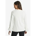 thumbnail image 2 of Jessica London Women's Plus Size Lace Cuff Pullover, 2 of 6