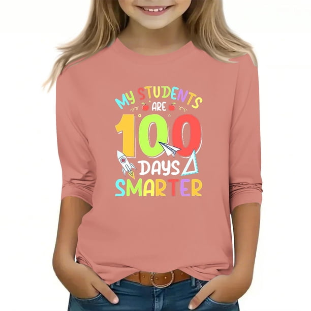 Fiudx Camiseta Infantil de Algodón Suave, Cómoda Capa Base, Elegante Camiseta Manga Larga, Ideal para Uso Diario, Hogar o Regalo, de 1 a 8 Años, Se Recomienda Lavar a Mano.