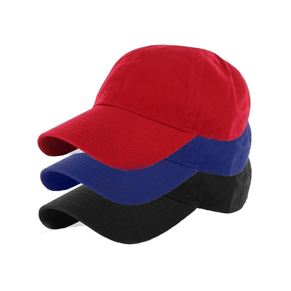 Essential Basic Plain Dad Hat 100% Cotton Unstructured Hat Men Women Adjustable Strap