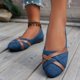 thumbnail image 4 of Xucatan Women's casual shoes, comfortable round-headed flat shoes cowboy uppers, casual shoes suitable for daily walking and work. Gift, 4 of 6
