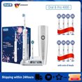 thumbnail image 2 of Cepillo de dientes eléctrico Oral B Pro 4000, cepillo de dientes con vibración sónica 3D para adultos, sensor de presión visible, 4 modos, recargable, 2 of 5