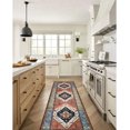 thumbnail image 3 of HAHDAXIA Boho Hallway Runner Rug - 2x6 Kitchen Runner Rugs Non Skid Washable Non-Slip Laundry Room Rug Throw Low-Plie Bathroom Runner Oriental Distressed Carpet Runner for Entrance Bedroom Li, 3 of 7