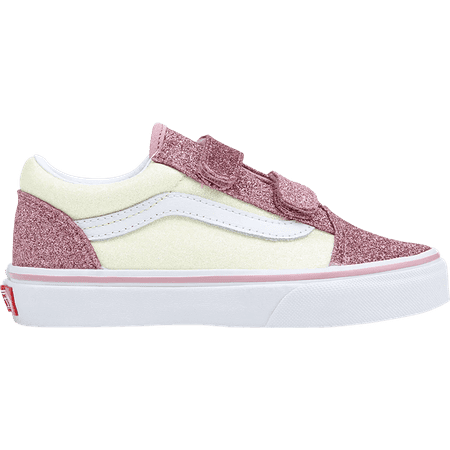 

Girls Vans Old Skool V Shoe Size: 10.5 Glitter Two Tone Fashion Sneakers