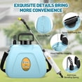 thumbnail image 6 of Sprayer, 2 Gallon Electric Sprayer  Operated with 4 Mist Nozzles, 2 Speeds,  , 41" Telescopic Wand, Rechargeable Handle, Weed Sprayer for Lawn Garden Yard, 6 of 6