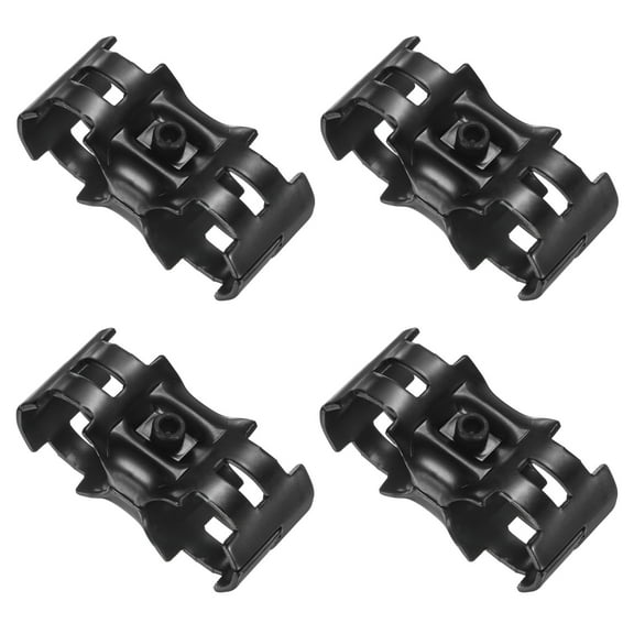 Uxcell 4-Pack Structural Pipe Connector, Parallel Pipe Clamps Steel Pipe Connector for OD 1.1" or 28MM Pipe
