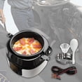 thumbnail image 1 of Mini olla arrocera de viaje para vehículo, vaporizador de alimentos de 20x20cm para sopa, gachas, calentador de comida multiusos a prueba de fugas, 24V 180w, 1 of 10