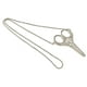 thumbnail image 1 of Tijeras de Bordado Retro, Tijeras de Costura eficientes de acero inoxidable de plata con cadena de vaina para cosura, 1 of 7
