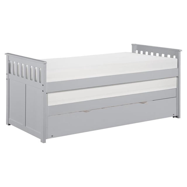 Lexicon Orion 81,5 Po Lit Simple/simple de Style Transitionnel en Bois avec Tiroir-Lit Simple, Gris
