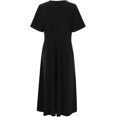 thumbnail image 4 of Robes de Printemps pour Femmes Décontractées Manches 3/4 Longue Robe Évasée Basique Plage Vacances Travail Maxi Robe 2025, 4 of 7