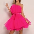 thumbnail image 3 of formal Gowns and Evening Dresses Holiday Party Dresses for Women European and American Tube Top Style Mesh Temperament Bowknot Tutu Dress for Women, 3 of 8