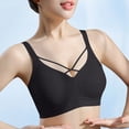 thumbnail image 5 of Besolor Womens Plus Size Bras No Underwire Seamless Full Coverage Supportive Breathable Comfy Everyday Bra(X-Large,Black), 5 of 5