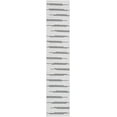 thumbnail image 2 of Unique Loom Outdoor Modern Collection Area Rug - Miranda (2' 7" x 12' Runner White and Black), 2 of 6
