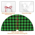 thumbnail image 7 of Cauagu 30" Christmas Tree Skirt Buffalo Plaid Green Black Pattern Christmas Tree Decorations Tree Mat for Xmas Decorations Occasion Holiday Home Decor -30", 7 of 7