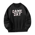 thumbnail image 4 of Sudadera para mujer, jersey informal de otoño para vacaciones, deportes, regalo de Navidad para mujer Negro, 4 of 7