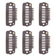 thumbnail image 4 of Snap Comb  Clips, Easily  Durable Material  Design Small Size Different Use  Snap Clips  For Saloon For Female Dark Brown, 4 of 8