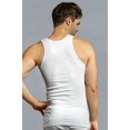 thumbnail image 4 of 247 Frenzy Men's Essentials Power Club PACK OF 3 Solid Cotton Lightweight Tank - All White, 4 of 4