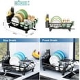 thumbnail image 5 of RUseeN Dish Drying Rack, Dish Dryer Rack, Counter Sink Adjustable Spout Dish Strainers Utensil Holder Cup Holder with Drainboard Dish Drainers for Kitchen Organization Decor, 5 of 7