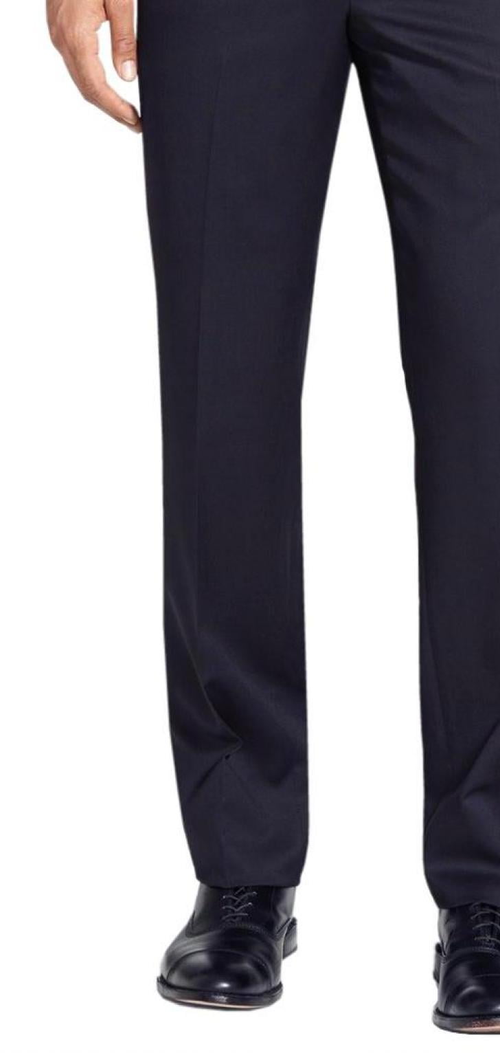 Mens Navy Pant DTI DARYA TRADING GV Executive Italian Flat