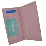 Basic PU Leather Checkbook Covers Light Pink