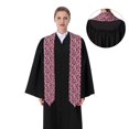 thumbnail image 4 of Disketp Palm Tree Pattern on Red Graduation Stole Class of 2024 Customized Congratulations Sash ,Unisex, 72", 4 of 7