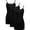 Black, variant on BlinkLLX 3 Pieces Women Basic Long Tanks Adjustable Spaghetti Strap Camisole Top