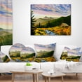 thumbnail image 4 of Designart Sunset in Mountains - Landscape Printed Throw Pillow - 18x18, 4 of 5