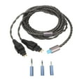 thumbnail image 2 of Cable de Sonido de 2 Pines ANGGREK Cobre Chapado En Plata 3 En 1 para HD650 HD660S HD6XX, 2 of 7