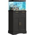 thumbnail image 7 of 10 Gallon Fish Tank Stand for 5-10 Gallon Aquarium Stand | with Storage Cabinet 2 Drawers Fish Tank Stand, for Accessories Storage, 20.5"L x 11.0"W Aquarium Cabinet, Black PTBX02BK, 7 of 7