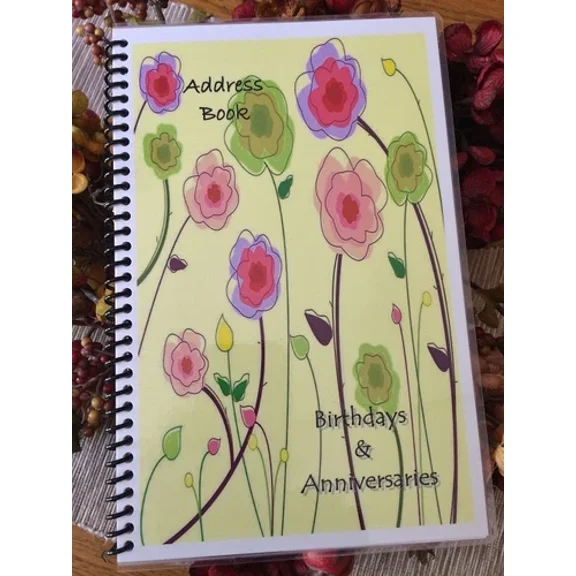 Address Book Telephone Birthday Anniversary Organizer Personalized Free
