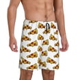 thumbnail image 2 of Kdxio Pizza Print Mens Sleep Shorts Bottoms Soft Comfy Pajama Wear Pants with Drawstring Pockets, 2 of 7