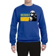 thumbnail image 2 of Support Ukrainian Flag Zelensky RESIST Unisex Crewneck Graphic Sweatshirt, Royal, Small, 2 of 4