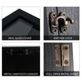 thumbnail image 2 of Black Shadow Box Frame Real Glass Window Door with Hinge 13 x 16, 2 of 7