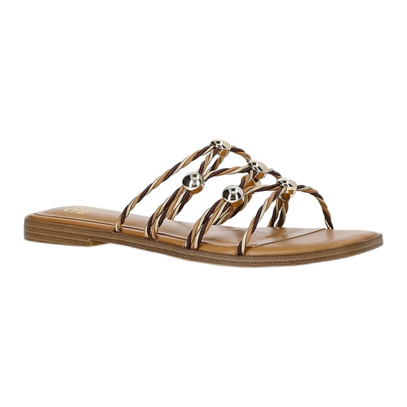 Madden NYC Women's Strappy Studded Slide Sandals