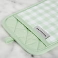 thumbnail image 3 of KitchenAid Gingham Pot Holder 2-Pack Set, Pistachio, 7"x10", 3 of 7