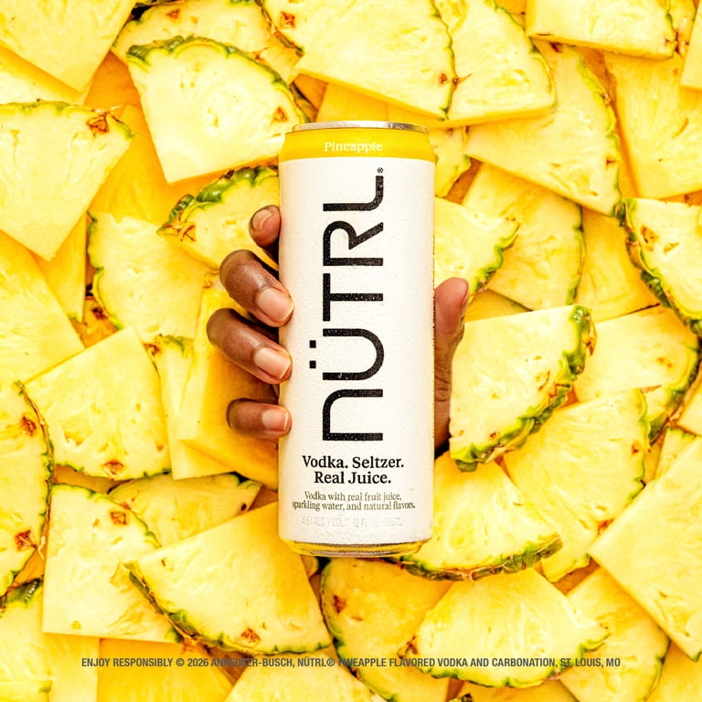 NUTRL Pineapple 4 pack 12 fl oz Aluminum Cans 4.5% ABV - Walmart.com
