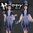 thumbnail image 5 of TBWNWG Girls Halloween Performance Outfit Set with Dress Hat Bag and Stick for Kids Stage Play Dress Up,Sizes 6-7 Years, 5 of 9