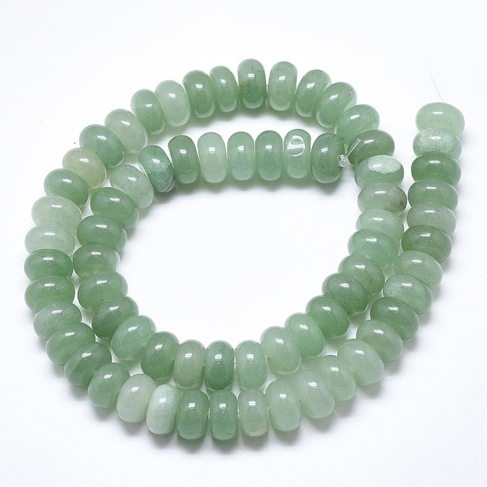3strands Natural Green Aventurine Beads Strands Rondelle 10x6mm Hole: 1mm about 67pcs/strand 15.3 inch DIY