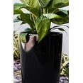thumbnail image 3 of XBrand 29.5" H Black Plastic Self Watering Indoor Outdoor Tall Round Planter Pot, Decorative Gardening Pot, Home Décor Accent, 3 of 7