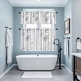 thumbnail image 4 of Gray Forest Kitchen Curtains Valances and Tiers Set of 3 Watercolor Vintage Branches Leaf Botanical Country Tier Curtains and Valance with Rod Pocket for Small Windows, 27.5"x36", 4 of 9
