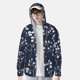 thumbnail image 2 of Fotbe Cherry Blossoms on Navy Background Chaqueta con Protección Solar UPF 50+ para Hombre y Mujer, Camisa con Capucha y Bolsillos-Medium, 2 of 7