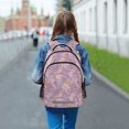 thumbnail image 6 of FORMRS Kids School Backpack Elementary Student Unisex Travel Bookbag with Reflective Stripes, Pastel Pink Marble Pattern, 6 of 7