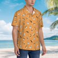 thumbnail image 5 of Daiia Cute Puppy J Hawaiian Shirt for Men Gentle Cotton Regular Short Sleeve Casual-Medium, 5 of 9