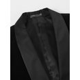 thumbnail image 4 of Beauty-Emily Men’s Velvet Blazer – One Button Shawl Lapel Tuxedo Jacket, Elegant Slim Fit Suit for Wedding, Party, Prom, Formal Events, 4 of 9