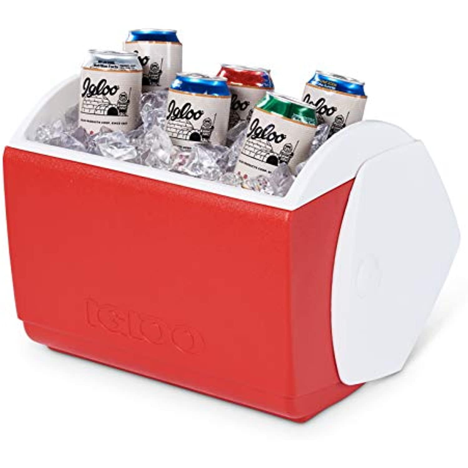 Igloo Red/White, Playmate Pal 7 Quart Personal Sized Cooler, 11.75 x 8.25 x 12-Inch, 7 Qt