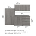 thumbnail image 2 of Universal 92W 5 Piece Modular Storage Set in Platinum Gray - Engineered Wood, 2 of 7